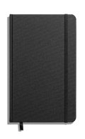 Medium Hard Grid Journal - Black