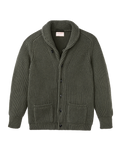 Bristol Cardigan Sweater - Forest Green Heather