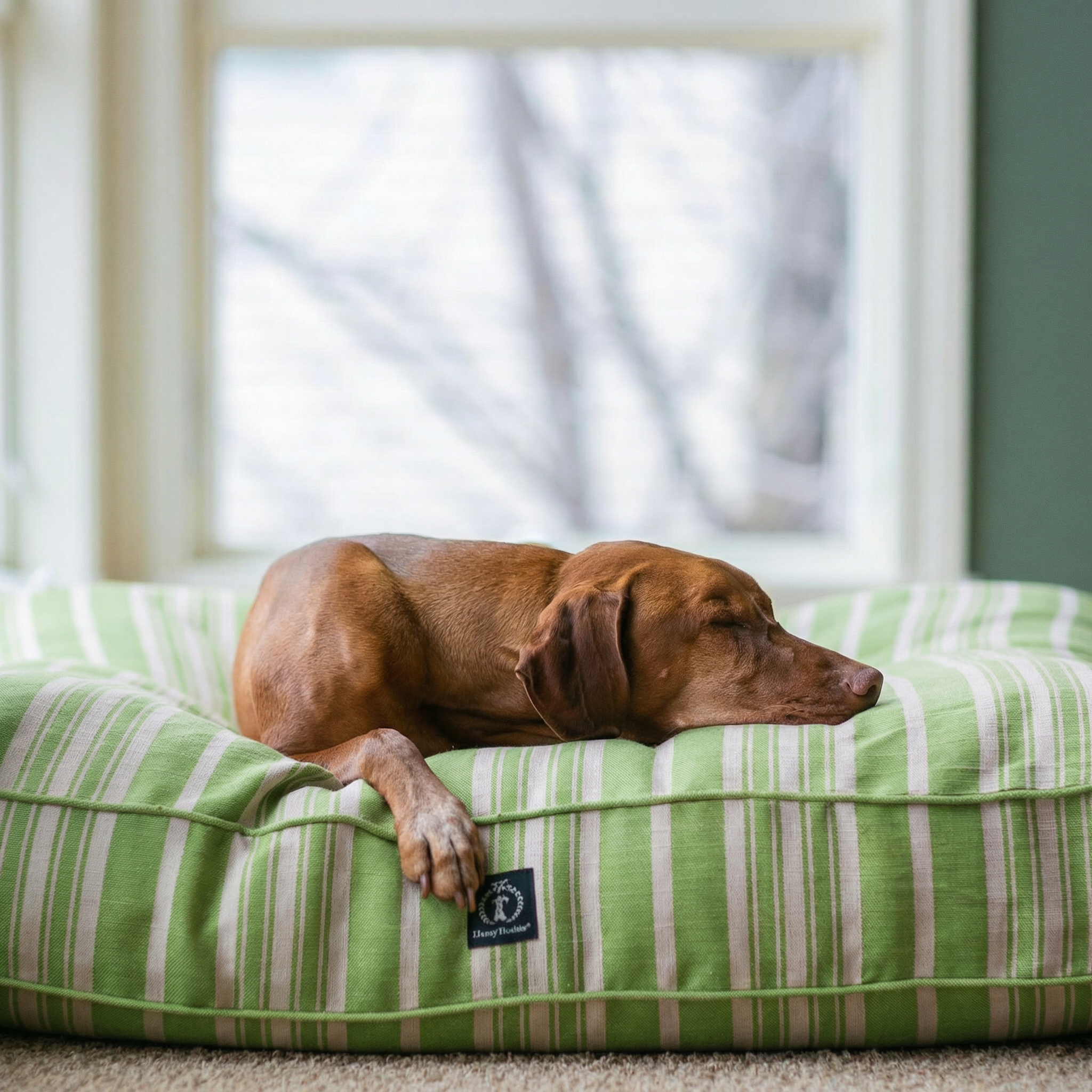 Classic Stripe Rectangle Dog Bed Cover