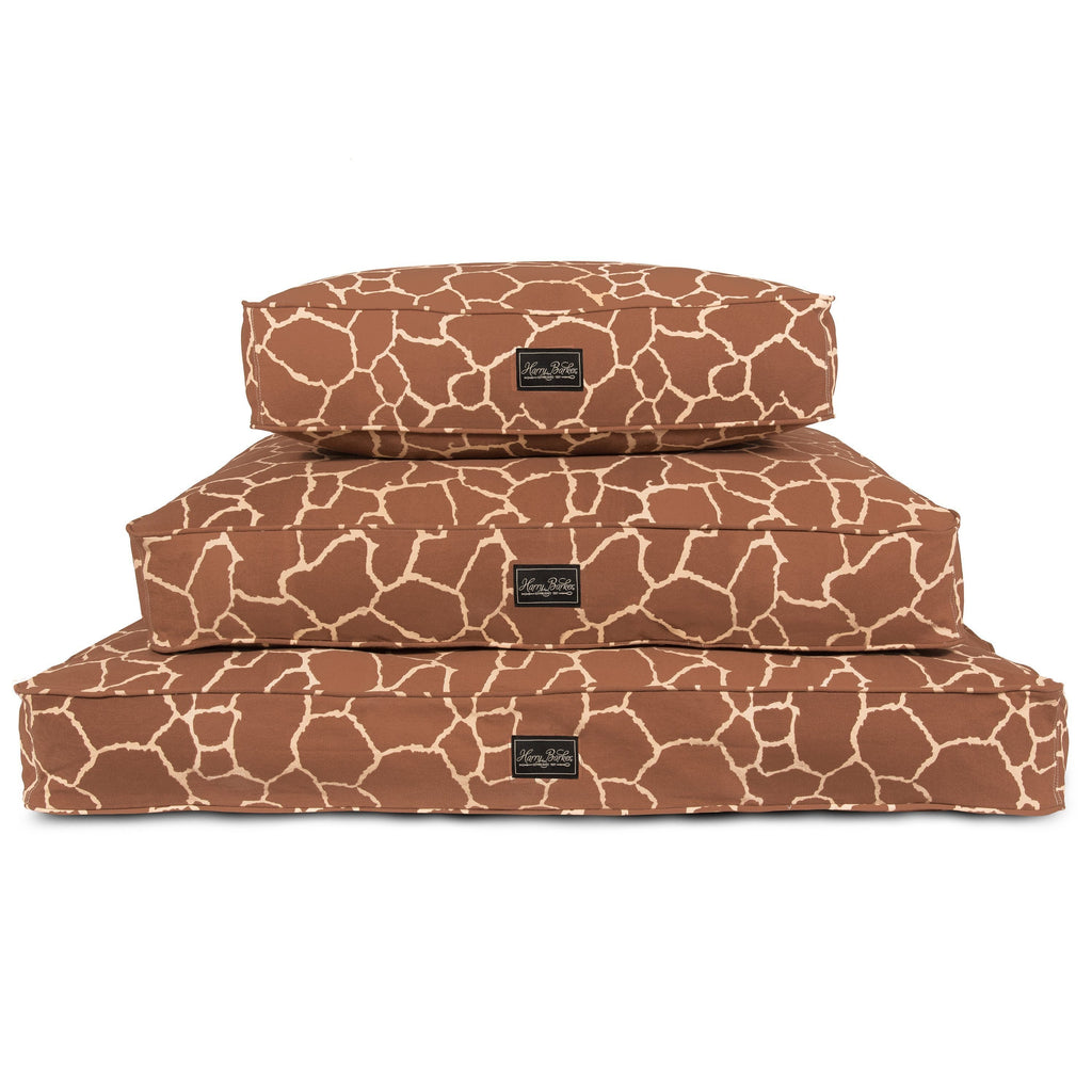 Giraffe Cotton Canvas Dog Bed