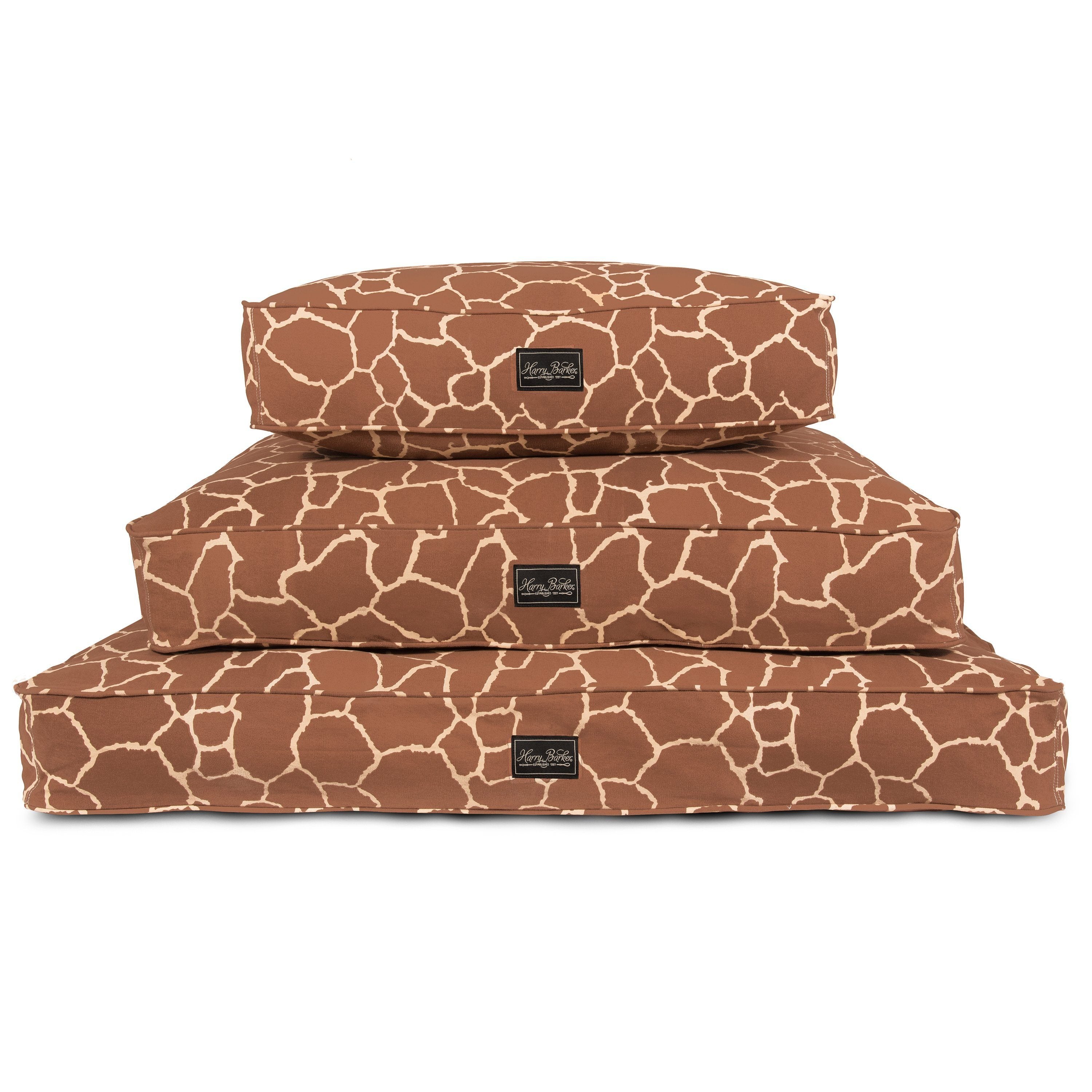Giraffe Cotton Canvas Dog Bed