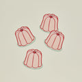 Jello Mold Cocktail Napkins, Set of 4