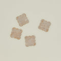 Scalloped Edge Travertine Coasters, Set of 4