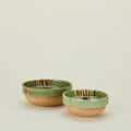Marbleized Green Glazed Bowl