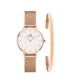 Classic Bracelet Rose Gold + 
Petite Melrose Eggshell White Rose Gold