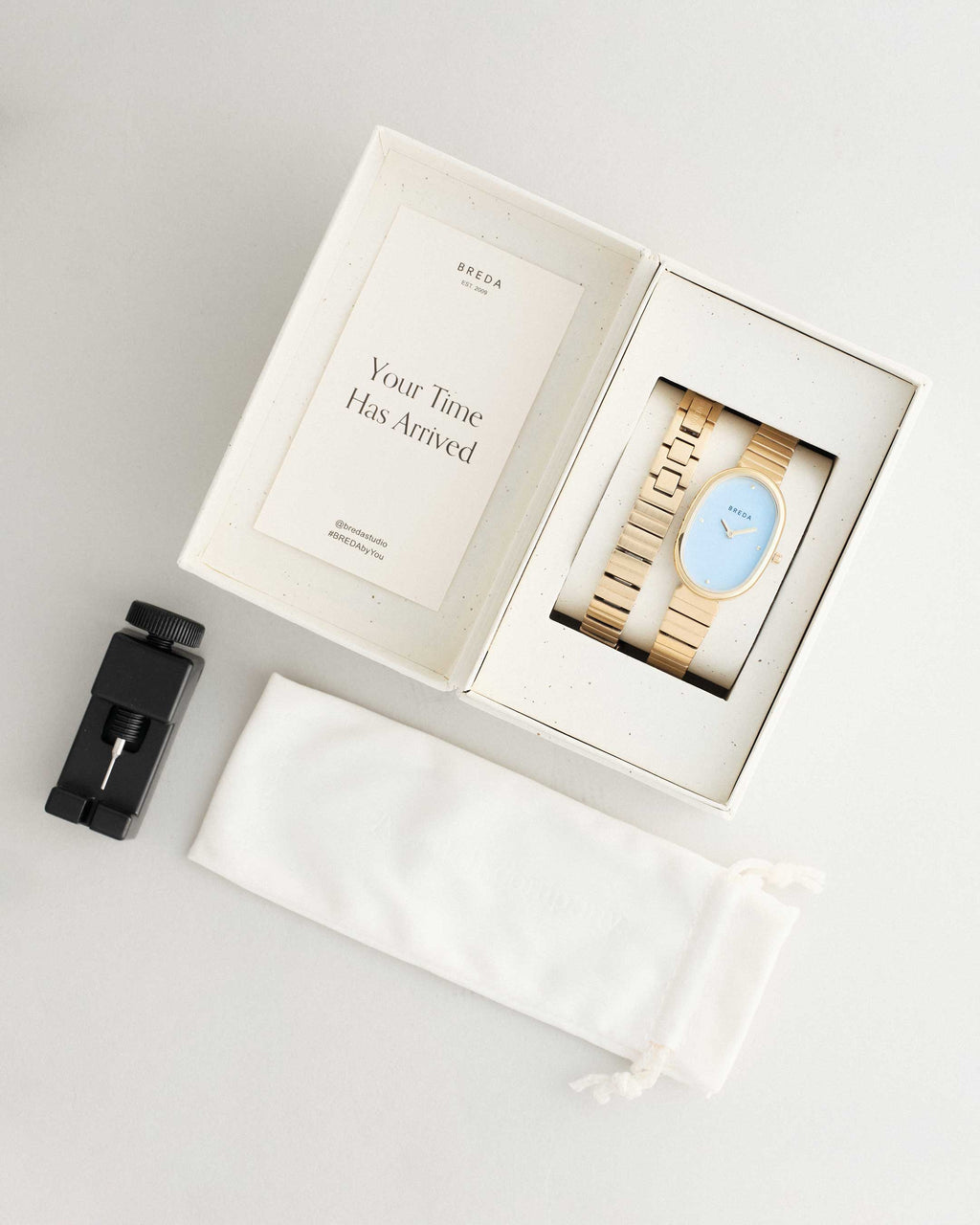 Jane (Time Choker) - Gold/Sky