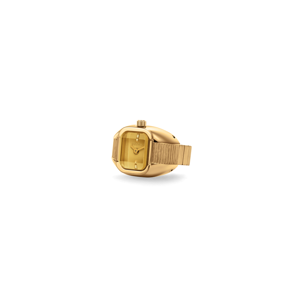 Nocturne Time Ring - Deep Gold/Amber