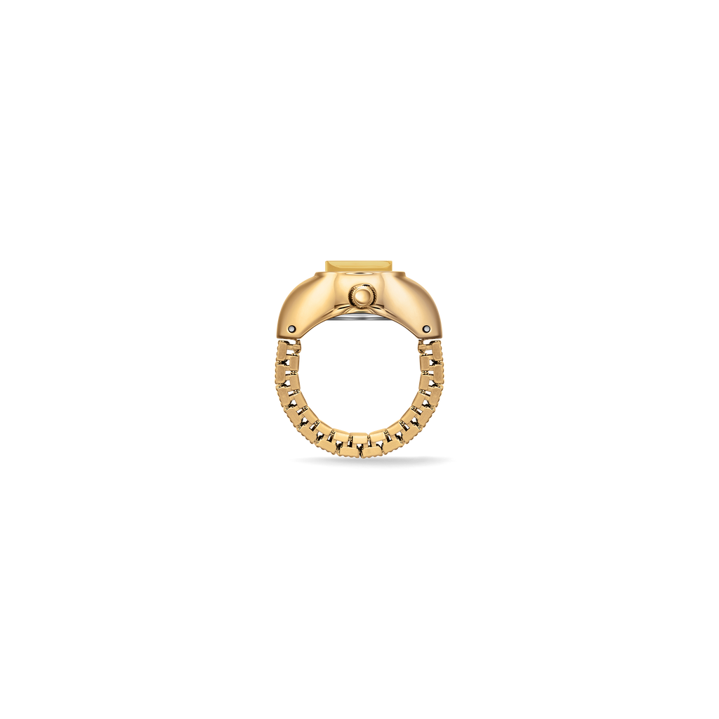 Nocturne Time Ring - Deep Gold/Amber