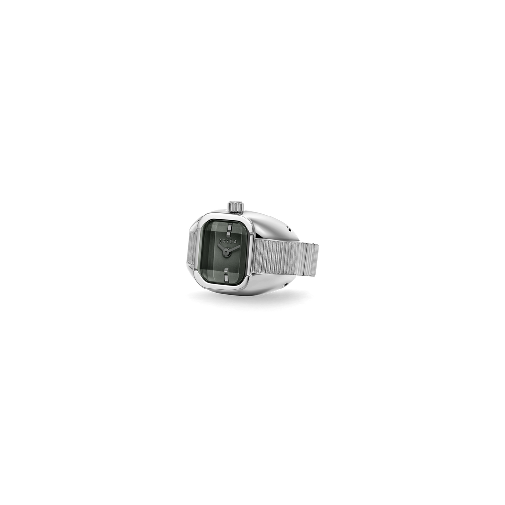 Nocturne Time Ring - Silver/Smoke