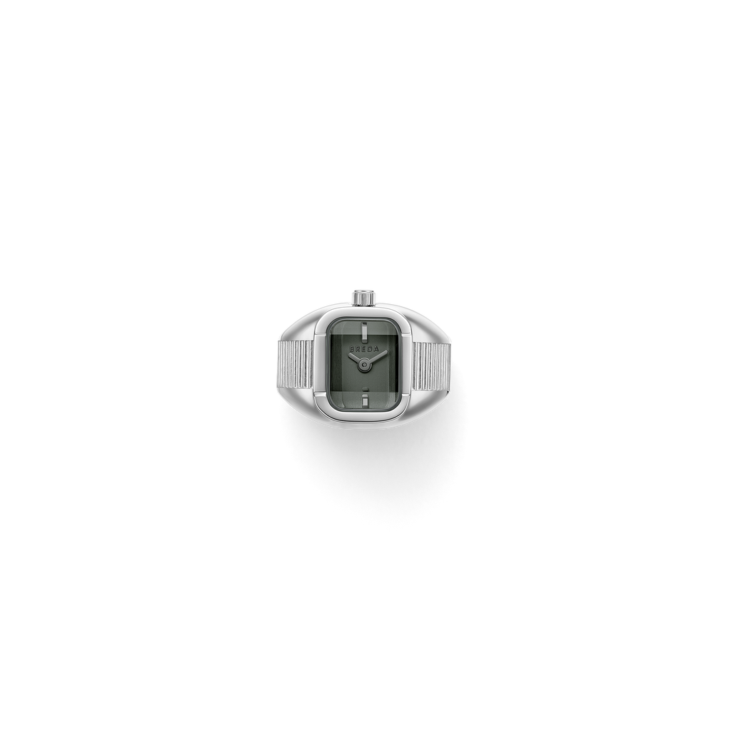 Nocturne Time Ring - Silver/Smoke