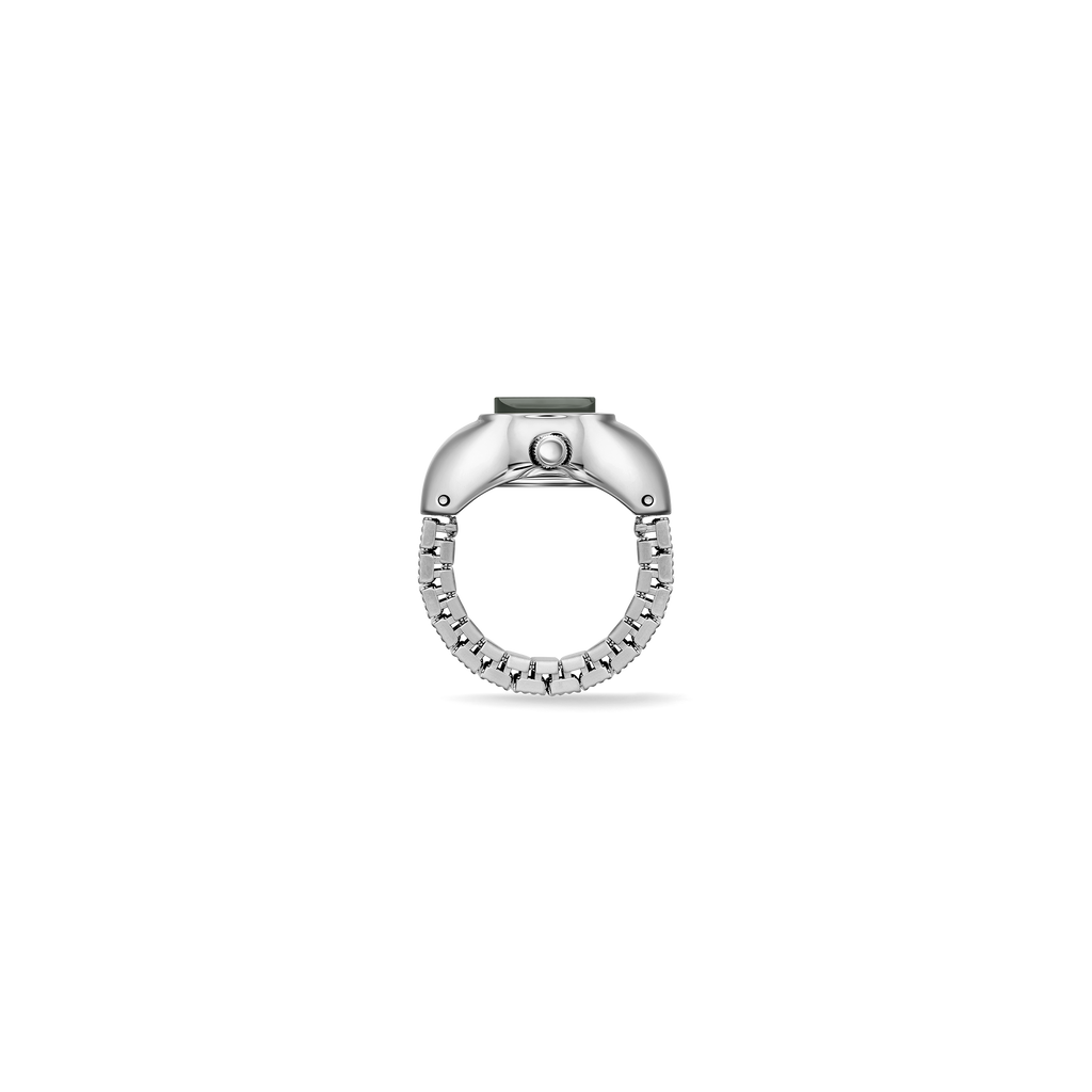 Nocturne Time Ring - Silver/Smoke