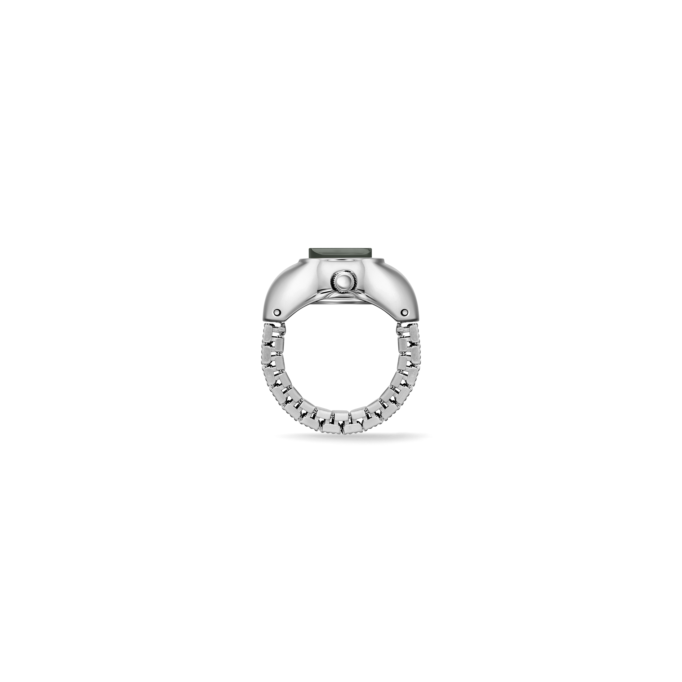 Nocturne Time Ring - Silver/Smoke