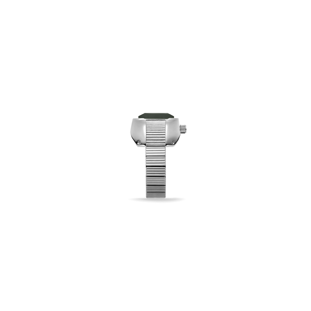 Nocturne Time Ring - Silver/Smoke