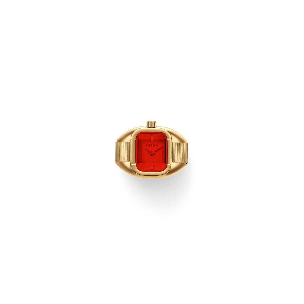 Nocturne Time Ring - Deep Gold/Flame
