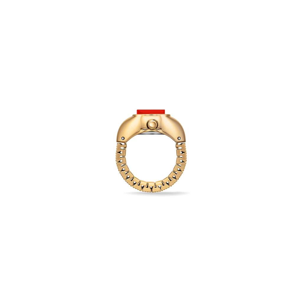 Nocturne Time Ring - Deep Gold/Flame