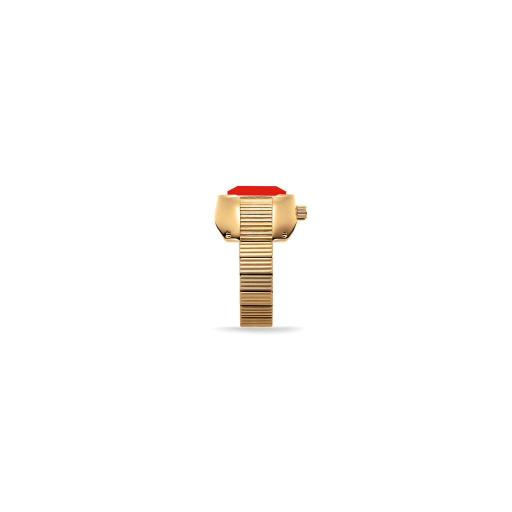 Nocturne Time Ring - Deep Gold/Flame