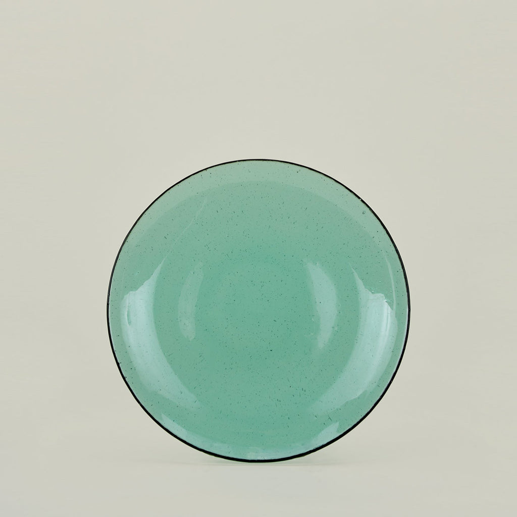 Glass Dinner Plate - Jade