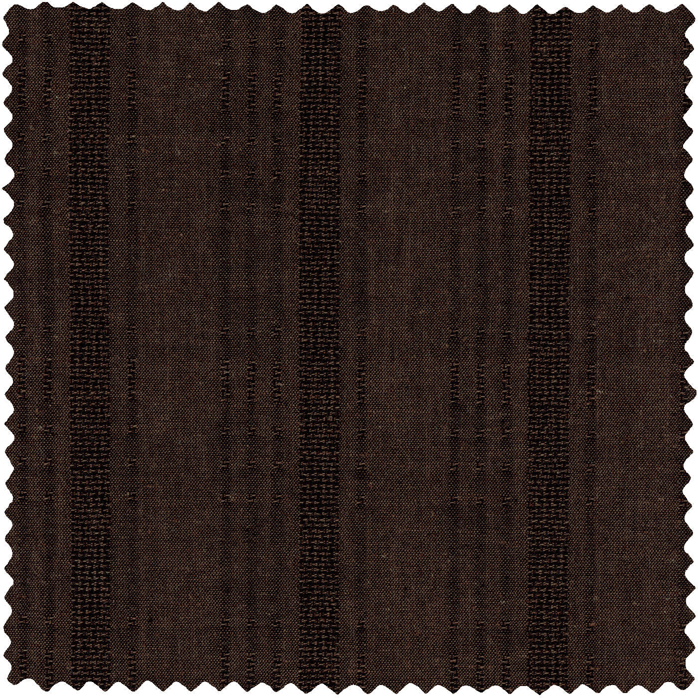 Brown Cotton/Linen Dobby Stripe