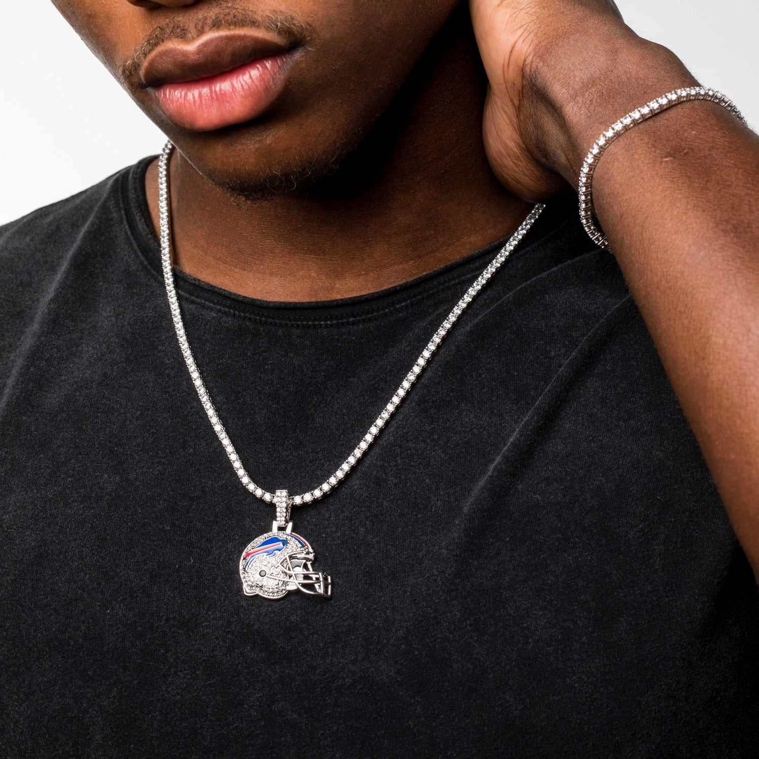 Buffalo Bills Official NFL Helmet Pendant
