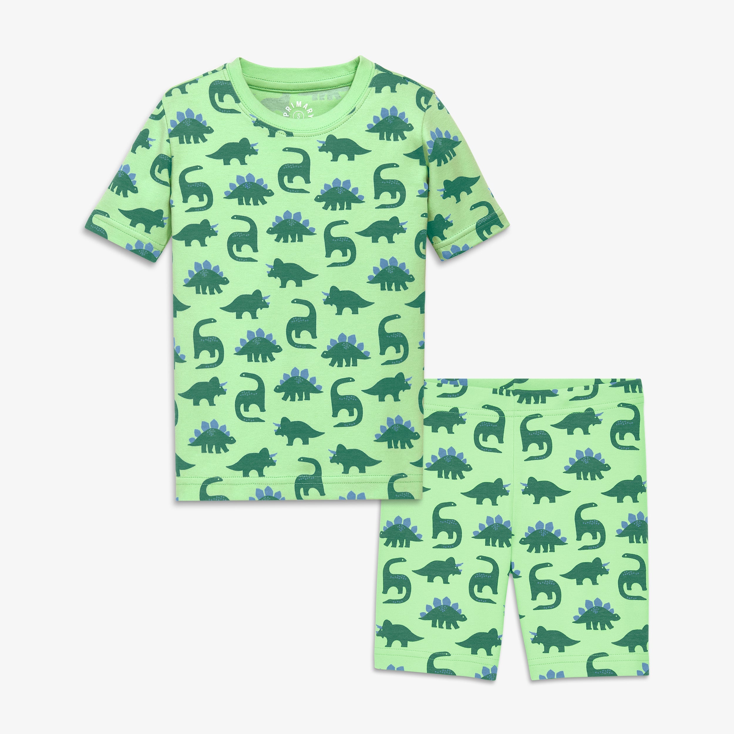 Kids organic dinos PJ set
