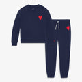 Adults heart sweat set