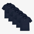 Kids short sleeve pique polo 5-pack