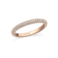 Pavé Ring Rose Gold 3 mm