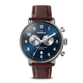 Canfield Chronograph Watch - Cattail Leather Strap