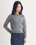 Double Knit Crew in Cotton Merino | Mid Grey/Graphite