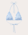 Sea Frill-Trim Triangle Bikini Top
