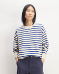The Cotton-Merino Sweatshirt | Canvas / Lapis Blue