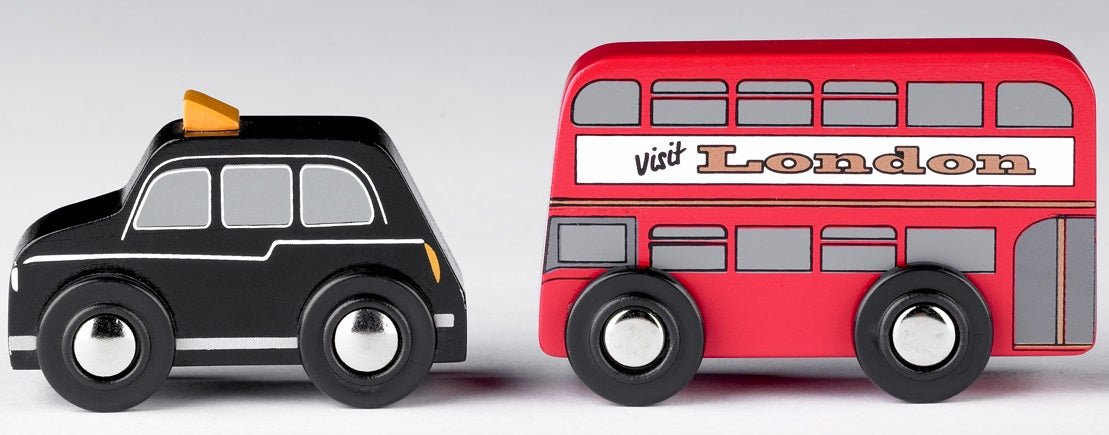 Red Bus and Black Cab