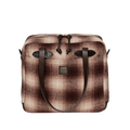 Mackinaw Wool Zipper Tote Bag - Brown / Tan Ombre