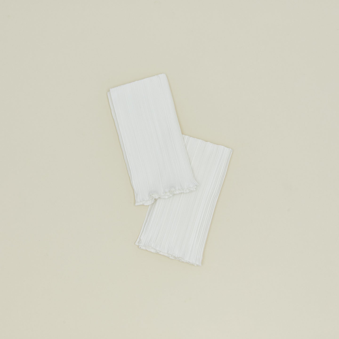 Pleated Napkin, Set of 2 - Ivory