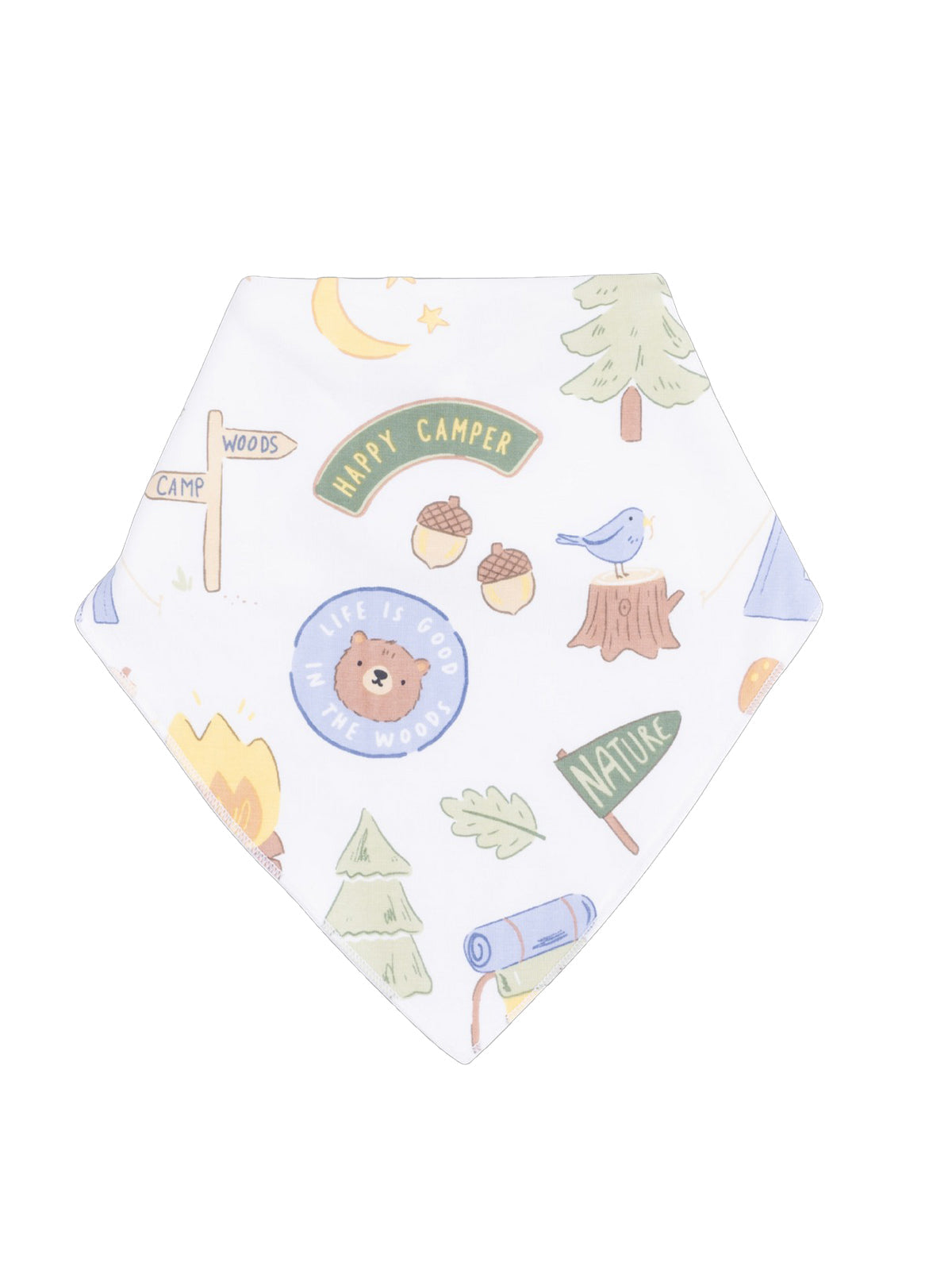 Bandana Bib, Camping Blue