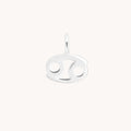 Cancer Zodiac Charm 9k White Gold