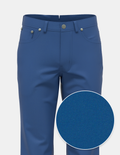 Cashmere Finish Stretch Twill Five Pocket - Cobalt Blue