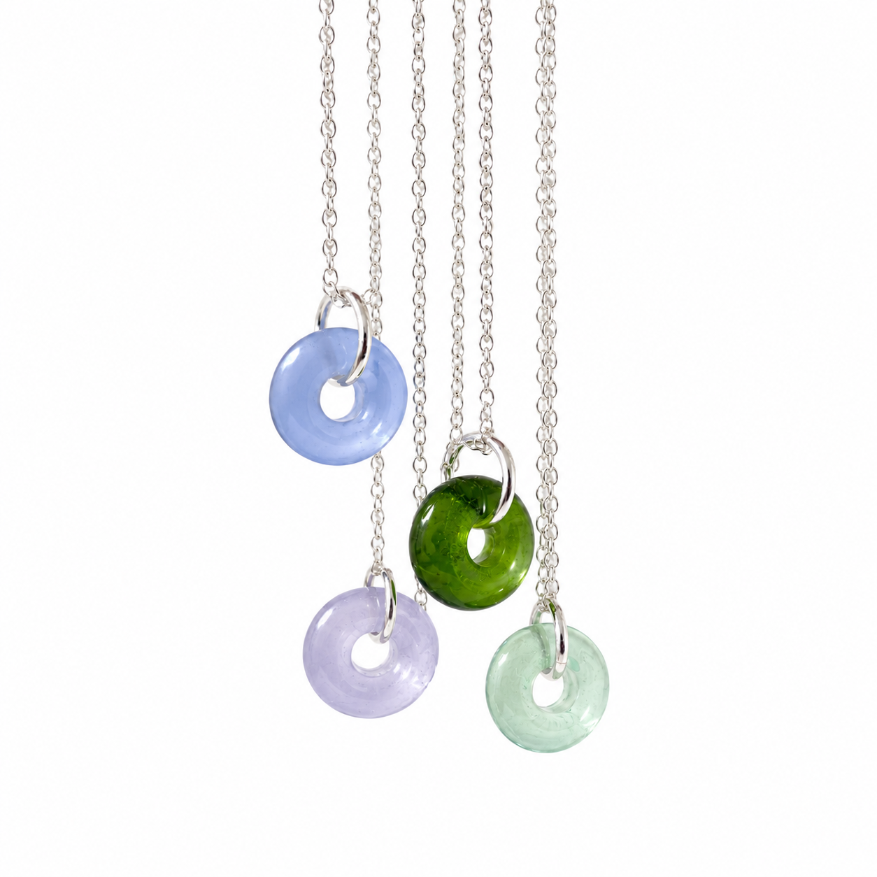 Mini Hand-Torched Glass Bead Necklace