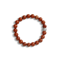 8mm Beaded Red Jasper Bracelet - Red Jasper