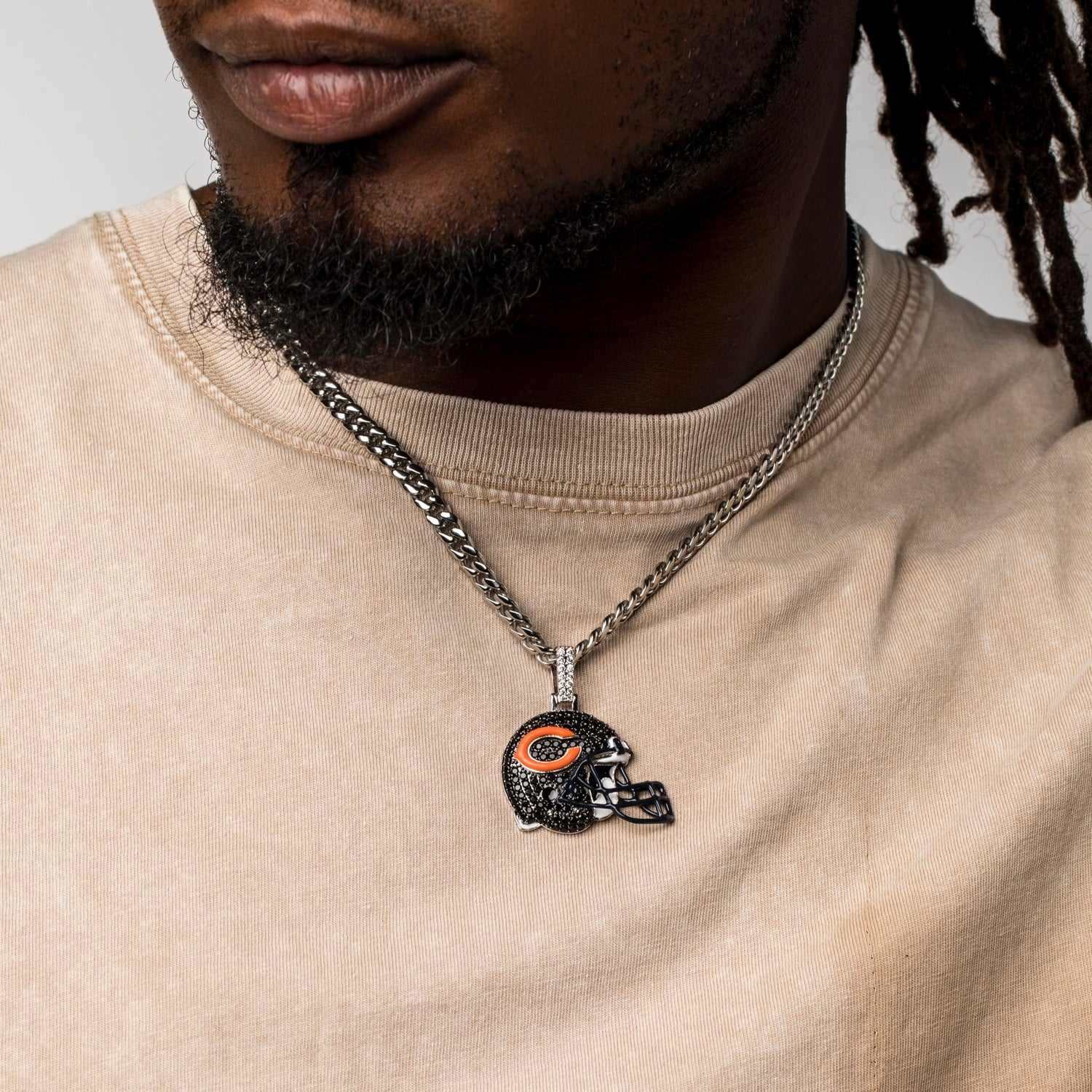 Chicago Bears Official NFL Helmet Pendant