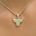18k Vermeil Chicago Bulls Micro Pendant