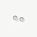 Classic Stone Stud Earrings | Sterling Silver