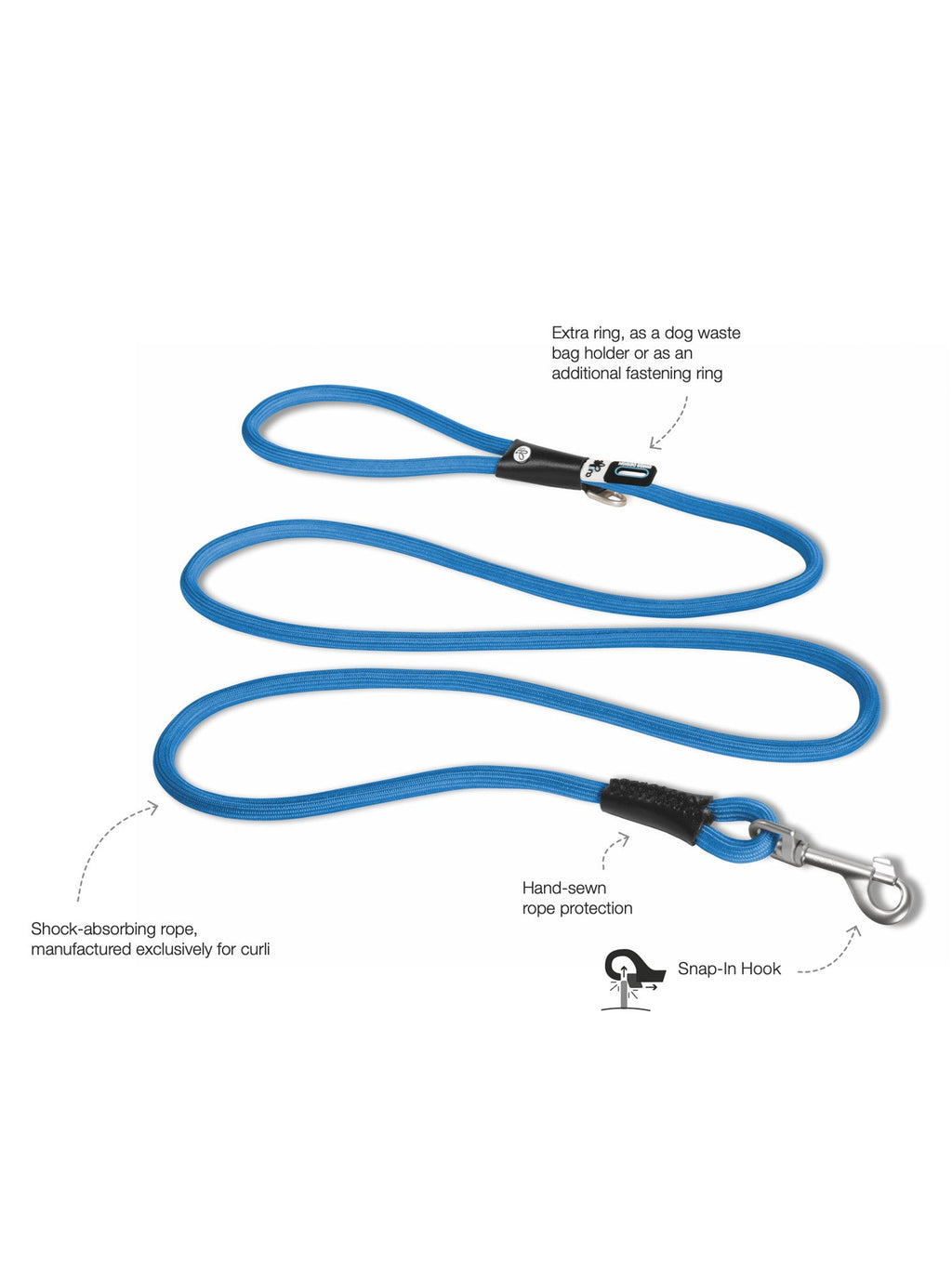 STRETCH COMFORT LEASH by Curli