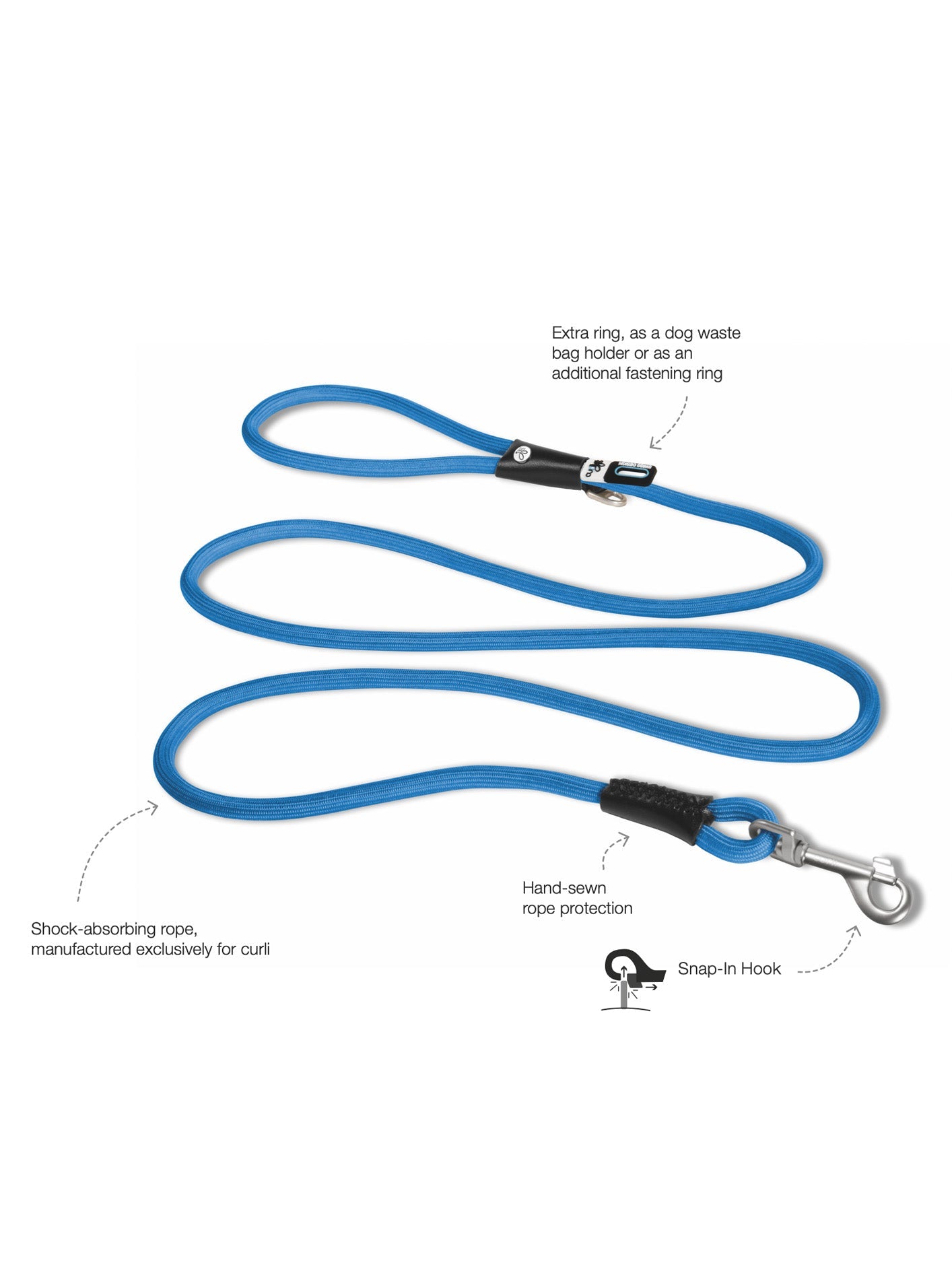 STRETCH COMFORT LEASH by Curli