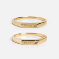 Tiny Conversation Stacking Ring