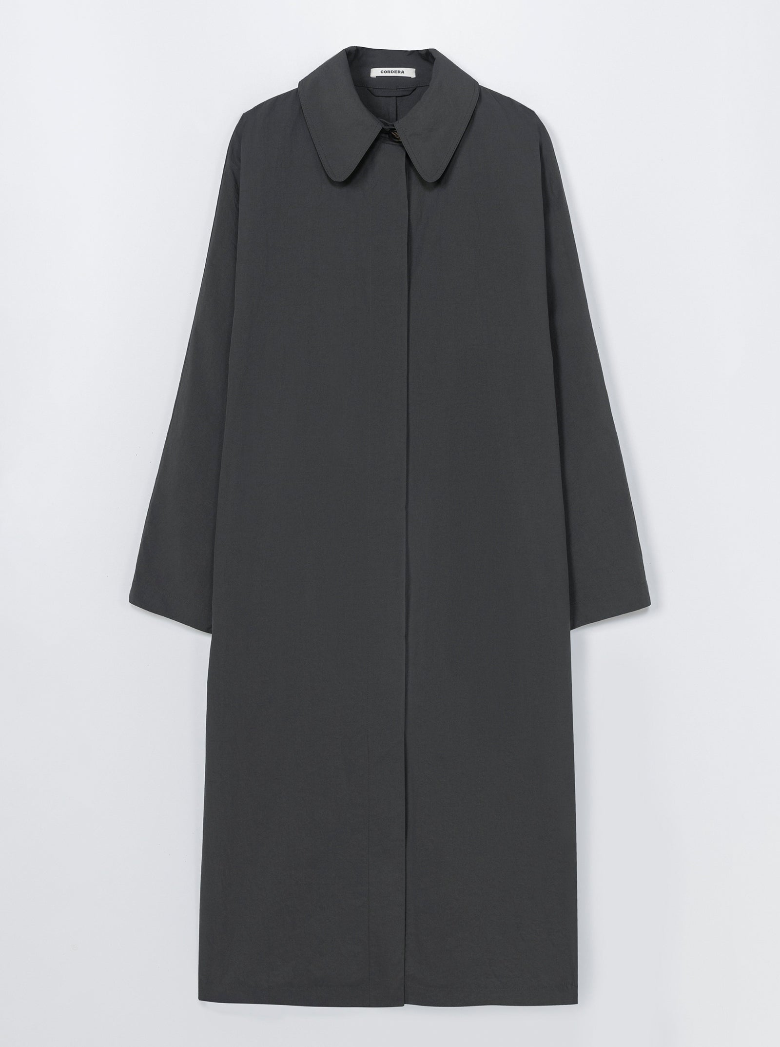 Batwing Trench Coat in Ebony