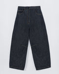 Curved Baggy Jean in Indigo