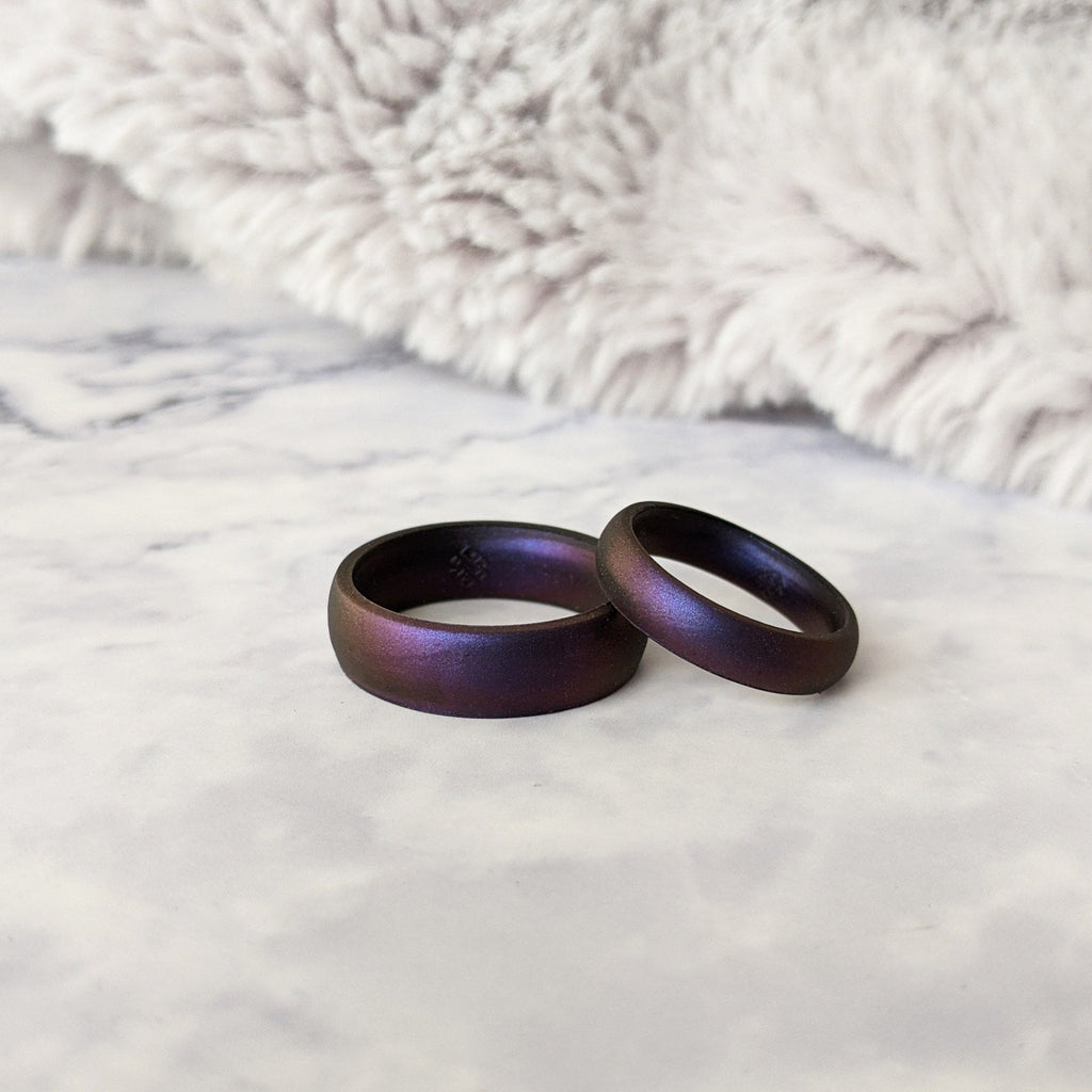 Cosmic Purple Breathable Silicone Ring
