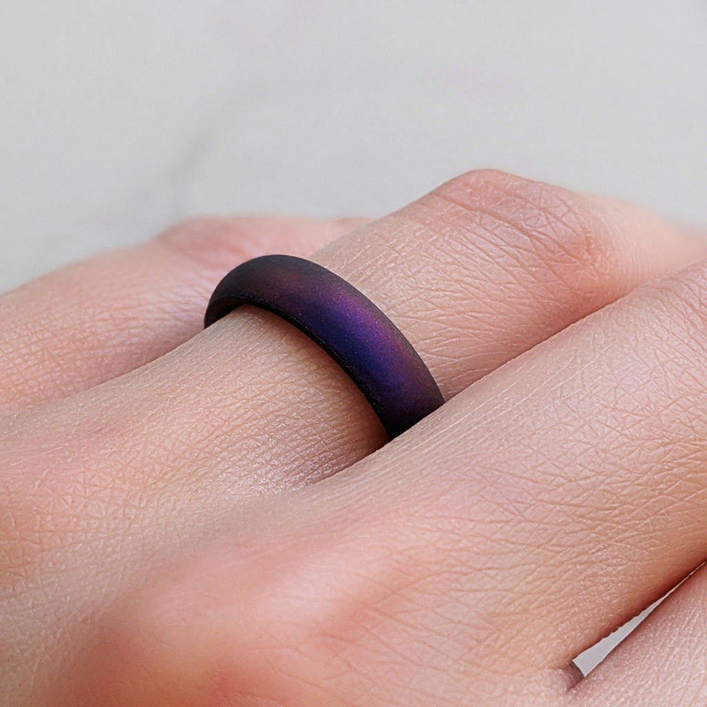 Cosmic Purple Breathable Silicone Ring