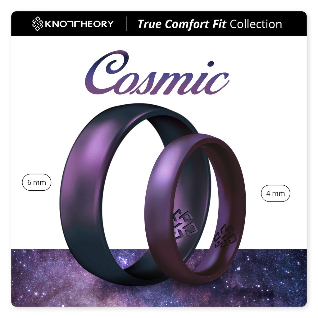Cosmic Purple Breathable Silicone Ring